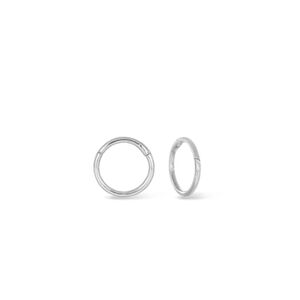 Solid Platinum Hoop Rings